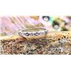 Image 8 : Tanzanite and Diamond Band in Platinum