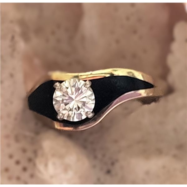 Limited Passman Black Coral & Diamond Ring #130