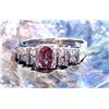 Image 1 : Color Changing Garnet & Diamond Ring