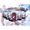 Image 3 : Color Changing Garnet & Diamond Ring