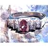 Image 6 : Color Changing Garnet & Diamond Ring