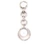 Image 2 : Concentric Circles Drop Pendant with Diamonds and Pearls