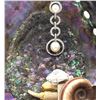 Image 4 : Concentric Circles Drop Pendant with Diamonds and Pearls