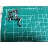 Image 3 : Handmade Frog Brooch with Colorful Resin .925