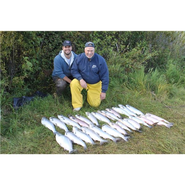 Alaska Elite Outfitter has donated a 2-person 5 day  Silver Salmon Fishing Trip. The lodge is locate