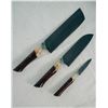 Image 3 : The Fraser- 3 Piece Chef Knife Set by Frontiersmen Gear