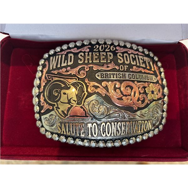 Troy Fischer Silverworks Salute to Conservation Buckle and Frontiersmen Gear Custom Belt