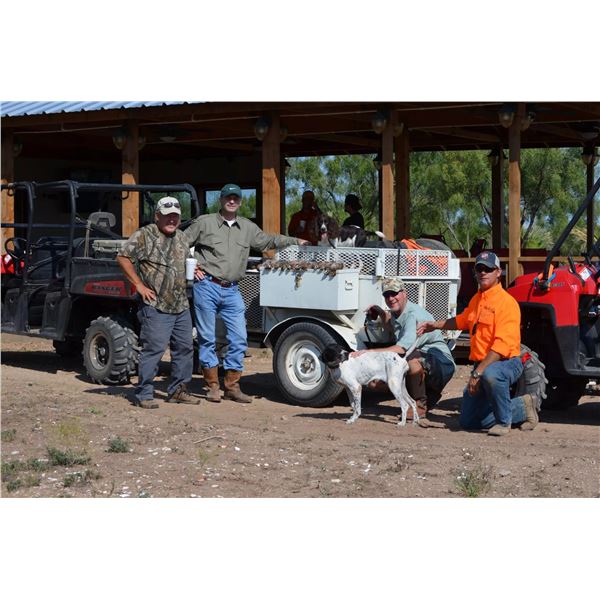 Texas - Quail Hunt Package for two (2) Hunters