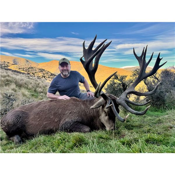 New Zealand – 2 Hunters each receive $2,500 credit towards a Red Stag 400”+