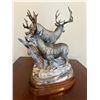 Image 1 : Bronze Sculpture - “Deep Snow, Big Bucks” by Rick Taylor