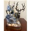 Image 2 : Bronze Sculpture - “Deep Snow, Big Bucks” by Rick Taylor