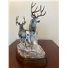 Image 3 : Bronze Sculpture - “Deep Snow, Big Bucks” by Rick Taylor