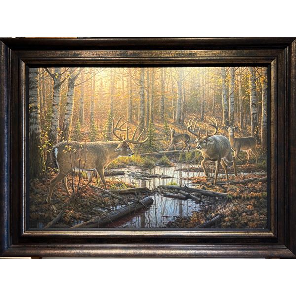 Framed Artwork titled “Border Battle”