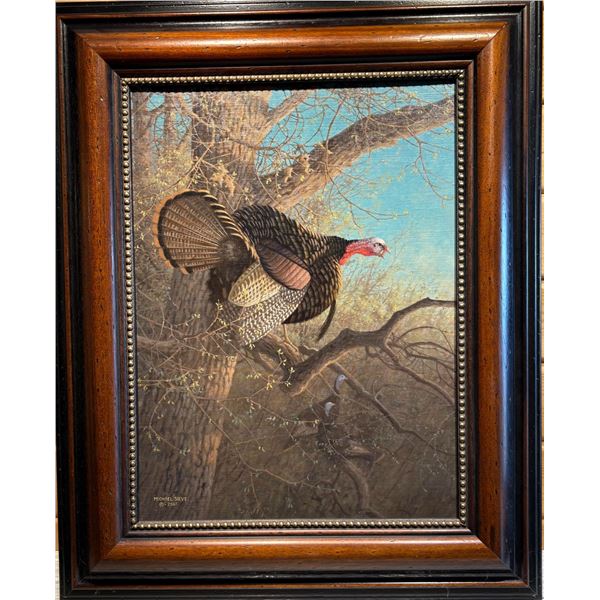 Framed Original Painting titled First Gobble