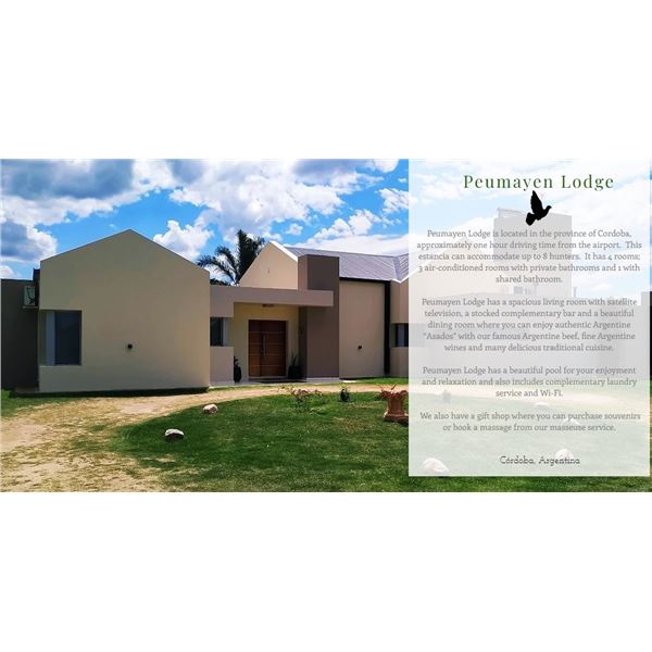 4 Day Argentina High Volume Dove Shooting for Four Hunters