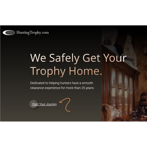 Trophy Clearance Certificate for Import into USA