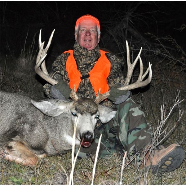 Nebraska: 5 Day 4 Night 2026 Deer Hunt (Mule Deer or Whitetail Deer) for One Hunter