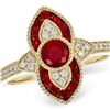 Image 1 : Jewelry: Dorman's Ladies 14Kt Gold, Ruby & Diamond Ring, Necklace & Ear Ring Set