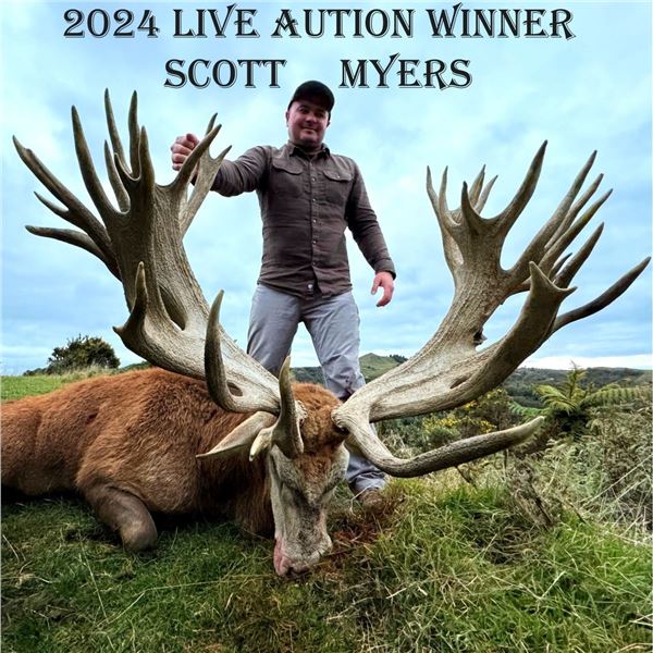 New Zealand: 5 Day Trophy Hunt for 2 Hunters & 2 Observers, including a $9,000 Trophy Free Credit