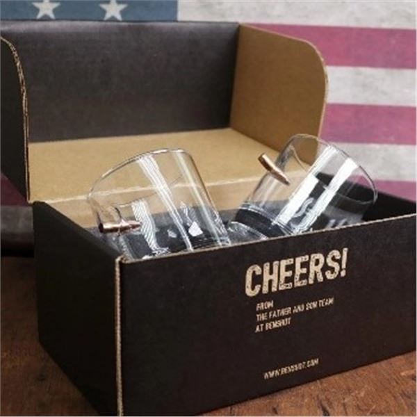 Ben Shot Cocktail Glasses (set of Two) With DSC Chapter Logo etched