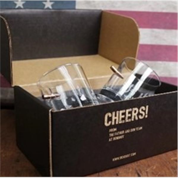 Ben Shot Cocktail Glasses (set of Two) With DSC Chapter Logo etched