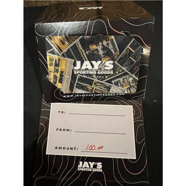 Jay’s 100 Gift Certificate