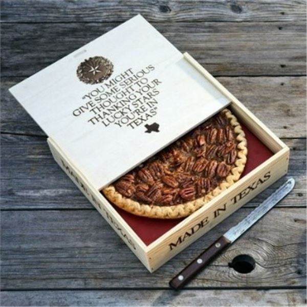 Goode Co. Brazos Bottom Pecan Pie in a Wooden Box