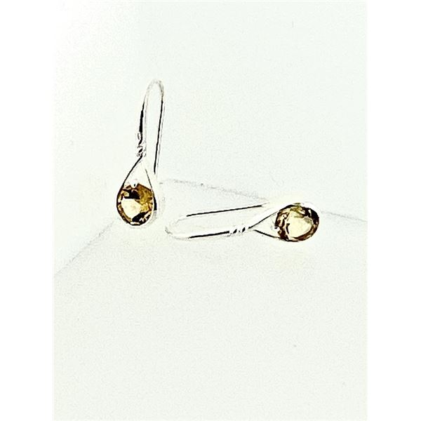 Affinity Collection Silver Citrine Earrings