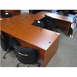 Cherry U-shape Executive Desk