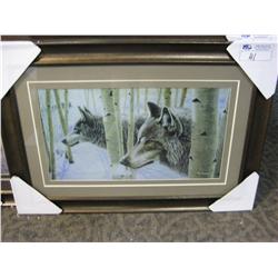 Framed Print "wolves"