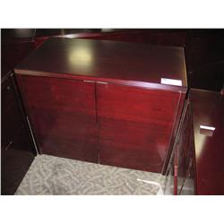 Mahogany 2 Door Storage Cabinet
