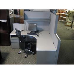 Group Of 8 Steelcase Turnstone Workstations