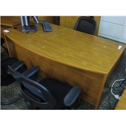 Cherry Double Pedestal Executive Desk
