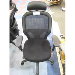 Black High Back Ergonomic Mesh Back Chair With