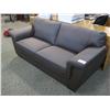 Image 1 : Chocolate Leather Sofa & Loveseat