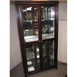 6ft Etched Glass Display Cabinet
