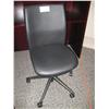 Image 1 : Black Leather Gas Lift Steno Chair