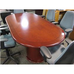 Cherry Inlayed 8ft Boardroom Table