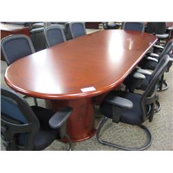 Cherry Inlayed 10ft Boardroom Table