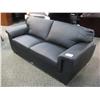Image 1 : Black Leather Sofa & Love Seat