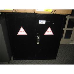 Black 2 Door First Aide Cabinet