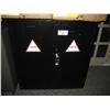 Image 1 : Black 2 Door First Aide Cabinet