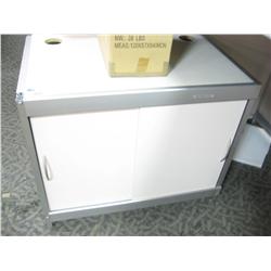 White L-Shaped Mailroom Counter