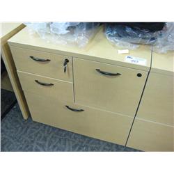 Maple Multi Drawer File Station