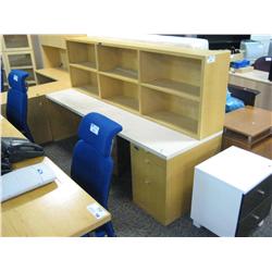 Maple Marble Top Reception Counter