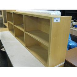 Maple Wall Mount Lateral Book Shelf