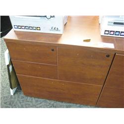 Cherry Multi Drawer Combo File Cabinet