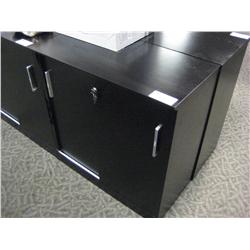 Black 2 Drawer Storage Cabinet