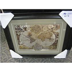 Framed Print "world Map"