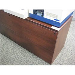 Mahogany 2 Drawer Lateral File Cabinet